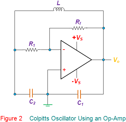 使用运放的colpitts振荡器