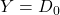 y = d_0.