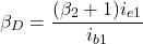 \ [\ beta_d = \ frac {（\ beta_2 + 1）i_ {e1}} {i_ {b1}} \]