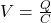 v = \ frac {q} {c}