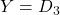 Y = D_3.