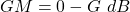\ begin {align *} gm = 0  -  g \ db \结束{align *}