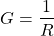 \ begin {aligne *} g = \ frac {1} {r} \ neg {align *}