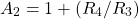 \ begin {align *} a_ {2} = 1 +（r_ {4} / r_ {3}）\ neg {align *}