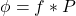 \ begin {arearation *} \ phi = f * p \ neg {等式*}gydF4y2Ba